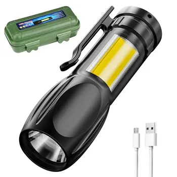 1-8 kom. Mini-USB punjenje led svjetiljka Prijenosni jakom svjetlu, povećava opseg, ulica кемпинговые žarulje, svjetiljke, vodootporan svjetla