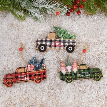 1 kom. Božićno drvce Ovjes Drveni automobil Viseće dekoracije za dom Božićne Ukrase za novogodišnje zabave Dječje igračke Dar Navidad 2024