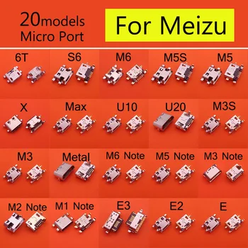 10шт Mikro USB Priključnica Za Meizu 6T S6 M1 M2 M3 M3S M5 M5S M6 Napomena U10 U20 E E2 E3 Max X Priključak za Punjenje Port Utičnica
