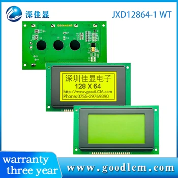 12864-1WT LCD zaslon grafičko point-matrični LCD modul LCM STN žuta sa žutim pozadinskim osvjetljenjem kontroler ks0107 20 pin 5.0 V / 3.3 V