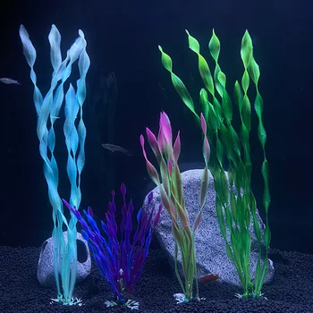 1PC 12-30 cm Imitacija morske trave Akvarij Pejzaž ukras Imitacija vodene biljke u Akvariju Ukras DIY Dekor akvarijuma