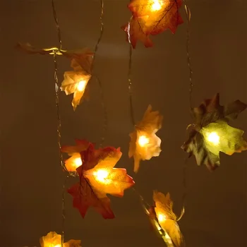 1PC 3-metar umjetna loza od maple leafs, umjetne biljke, гирлянда od umjetne lišće, dekor zidova vrta na Dan Zahvalnosti, Božić