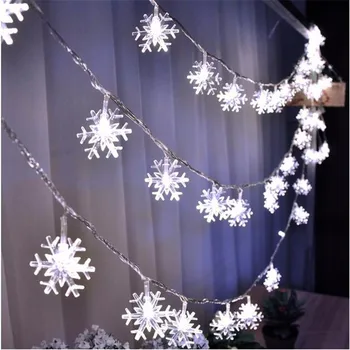 2-10 m Pahuljica zvijezda Božićna svjetla led гирлянда Baterija/ USB Vanjsko drvce na Halloween Smještaj za Božićni ukras