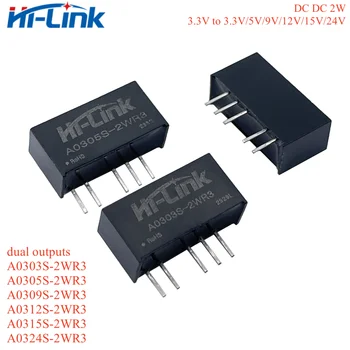 2 kom./lot Hi-Link DC DC A0305S-2WR3 A0303S A0309S A0312S A0315S A0324S 2 W 3,3 Modul Napajanja s dvostrukim izlazom Intelligent mini