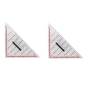 2 komada 30-сантиметровая trokutasti linija za crtanje, bogata linija za crtanje sa olovkom, kutomjer, mjerna linija, tiskanice