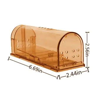 2 komada komplet Mišolovka Plastični Kavez za miša Višekratnu upotrebu Alat za Hvatanje kod Miševa Zelena