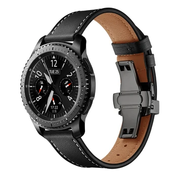 20 mm 22 mm Kožni Remen Za Samsung Galaxy watch 4 Classic/Active 2/3/42 mm/46 mm narukvica Huawei GT/2/3 Pro Galaxy watch 5/4 band