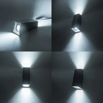 2019 Nova vanjska rasvjeta, zidne lampe od nehrđajućeg čelika i 2x5 W GU10, zidne lampe, vodootporan zid svjetla, led žarulja AC100-AC265V