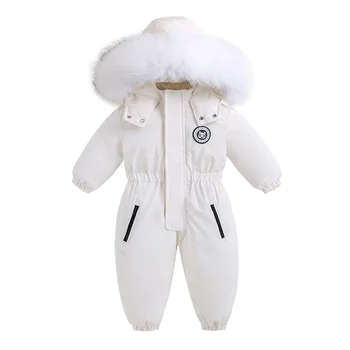 -30 ° C Dječja odjeća Zima topla toplo tijelo, zimski kombinezon za djevojčice i dječake, jakna s kapuljačom, Vodootporan kombinezon, kaput, dječja kaput