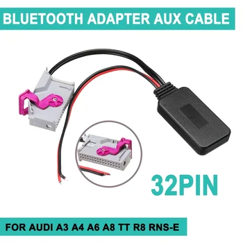 32Pin Za Audi A3 A4 A6 A8 TT R8 RNS-E Wifi i bluetooth Adapter Aux Kabel Auto bluetooth Komplet za Automobil Music Аудиоприемник Adapter