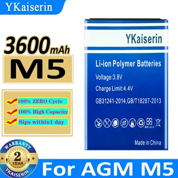 3600 mah YKaiserin zamjenske baterije za AGM M5 M5 Bateria