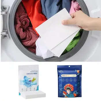 50 kom stroj za pranje rublja anti-bojenje odjeće praonica rublja papir za bojenje dokaz boja apsorpciju list za čišćenje pribor