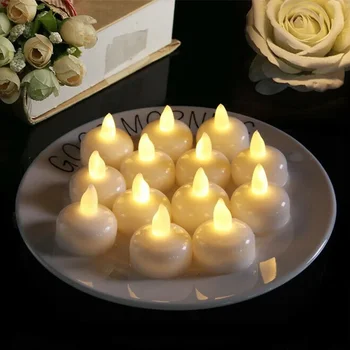 6 /1pc led беспламенных svijeća, svijeća Tealight na baterije, E-Мерцающая lampa za dekoraciju vjenčanja, rođendana.