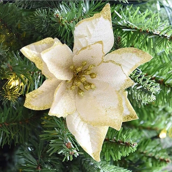 8шт Umjetnih boja za Vjenčanje nakit Ukrasi za Božićno drvce, suhog cvijeća Home dekor Navidad Nova godina 2023