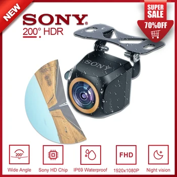 AHD 1280 * 720 Auto stražnja Kamera 200 ° Fish Eye Zlatni Objektiv Full HD Night Vision retrovizor Automobila Za Sve Android DVD Monitori