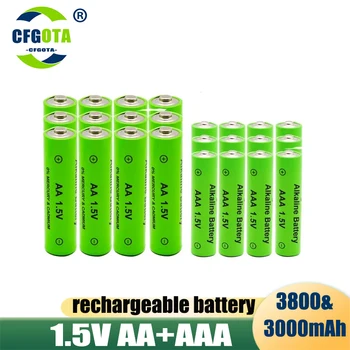 Alkalne baterije AA 1.5 V + 1.5 V AAA 3000 mah, svjetiljka, igračke sat, MP3 player, zamjenjuje nikal-hidrogenske bateriju