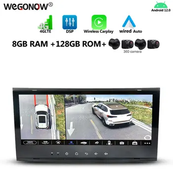 Android 12,0 8 GB + 128 GB Carplay Auto IPS Auto DVD player, GPS, WIFI i Bluetooth Radio Za VW Touareg T5 Transporter Multivan 2005-2009