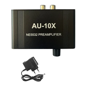 AU-10X NE5532 Stereo Izlaz -Pojačalo Za slušalice Pojačalo Naknade Dobitak 20 db RCA I 3,5 MM Regulator glasnoće EU Plug