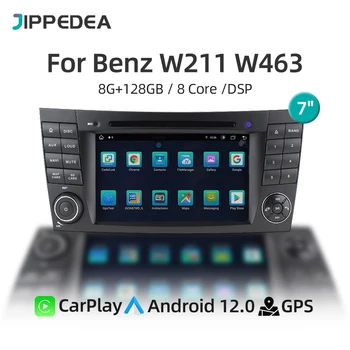 Auto Media Player 4G WiFi CarPlay Android 12 GPS Navigacija Stereo Ekran Auto-Radio Za Mercedes-Benz W211 E200 W219 CLS350
