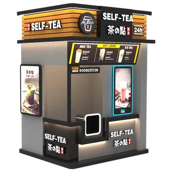 Automat za prodaju čaja s mjehurićima Automatski Робототехническая Ruka Pametan Automat za prodaju hladno piće Kava Bob Čaj s mlijekom Za prodaju Proizvođač
