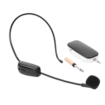 Bežične slušalice UHF 630-696 Mhz, Osjetljiv mikrofon s prijemnik, pogodan je za predavanja, učenja, pjevanje na sastancima.