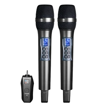 Bežični Mikrofon Audio Prijemnik Izvedbe Pjesama Profesionalni Ručni Mikrofon Za Karaoke