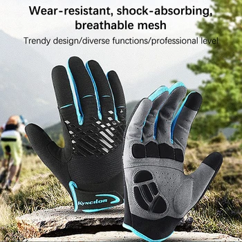 Biciklističke rukavice za zaslon osjetljiv na dodir za brdski biciklizam, Prozračna амортизирующие rukavice, rukavice za sport, za jahanje, zimske rukavice