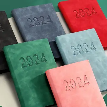 Blok za datebook formata A5 na 2024 godine s oznake-upućuje knjiga za planiranje radnog vremena, školski pribor, bilježnice, pisaći pribor