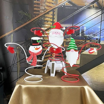 Božićne dekoracije Držači čaša za svečane boca vina Stolni organizator za bar Osnovna izlog za ormar