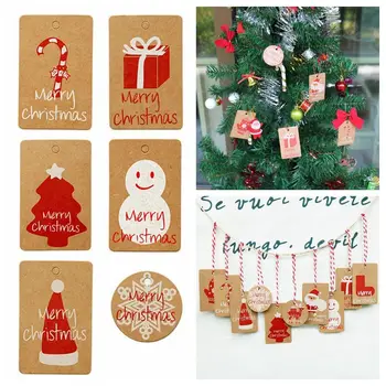 Božićni oznake sa снеговиком, Мультяшный Santa, rotirajući drvce ručni rad, zanatskih predmeta od drveta, poklon oznaku za Novu godinu