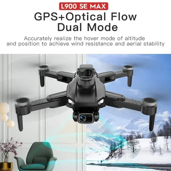 Brushless motor za zaobilaženja prepreka na 360 stupnjeva GPS 5G WIFI Modernizirana 900 PRO SE Dron RC Quadcopter Drone L900 SE MAKSIMALNA skladište 4K ESC