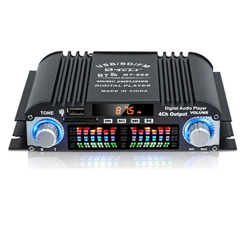 BT-998 HIFI Digitalni Аудиоусилитель LCD zaslon ClassD Power Amplificador Bluetooth Radio Auto-Home Zvučnik FM USB SD