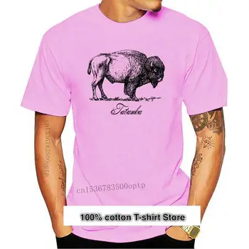 Camiseta con estampado de Animal de búhos para hombre, camiseta de manga corta a la moda de verano, Tatanka Bison
