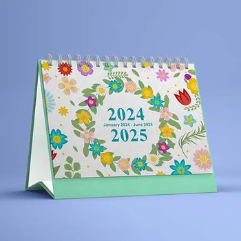 Celina na 2024 godine Stolni Kalendar Dnevnik Organizator dnevnog reda Engleski Kalendar Nož Stolni Kalendar