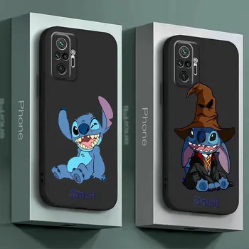 Crna mekana Torbica Stitch Baby Slatka Cartoon Cases Torbica za Xiaomi Redmi Note 10 Pro 9 8 7 12 10S 11S 12S 9S 8T 9T 10 11 Pro 12