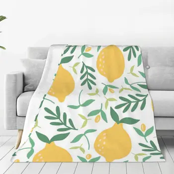 Deka Sa limunovim uzorkom, prekrivač za krevet, deku za piknik, сохраняющее toplinu deka