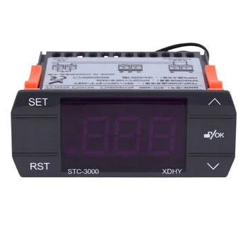 Digitalni regulator temperature STC-3000 Termostat zaslon Osjetljiv Digitalni Termostat sa senzorom 110-220 U 30A