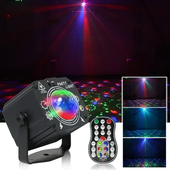 Disco Light college DJ 4-u-1 Сценическая Svjetla Mini USB S glasovnim upravljanjem Crvena i zelena Стробоскоп Klupska Scenski efekt Smještaj za čišćenje