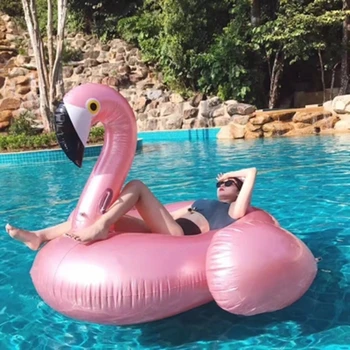 Div Napuhavanje, Flamingo 60 Cm Jednorog Bazen Pluta Cijev Splav Prsten Za Kupanje Krug Vodeni Krevet Boia Piscina Odrasli Večernje Igračke