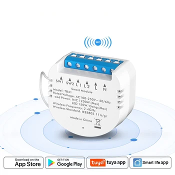 Diy Remote Smart Light Switch App Control Tuya Switch Modul Pametnog Doma Prekidača Vatrootporni Kabel Smart Life Wifi Bežični Prekidač