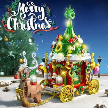 Djed Mraz, dizajneri automobila Elk, kineske igračke, dječji zbor zagonetki, božićni poklon za dječake 601012