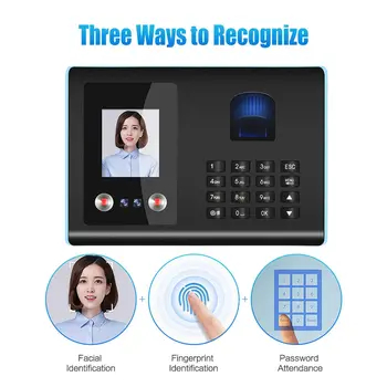 FA01 Inteligentni Stroj Pohađanje Lice + Otisak prsta + Lozinku Oprema Za Registraciju zaposlenih Uređaj za Prepoznavanje Lica Koristi se u uredu