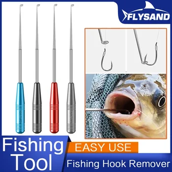 FLYSAND Od Nehrđajućeg Čelika Easy Fish Hook Maknuti Siguran Izvlači Ribarskih Kuke Za Brzo Uklanjanje Uređaja