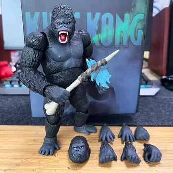 Godzilla: Bitka kod King-Kongu, Otok lubanje, kralj Gorila, kolekcija figura čudovišta, Nakit, Igračke, Pokloni