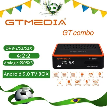GTMEDIA GTCOMBO Satelitski prijemnik DVB-S2X/T2/C android TV BOX 4K Ultra 4K Dual WiFi 2,4 /5 Ghz Sat Prijemnik DVB Finder Smart BOX