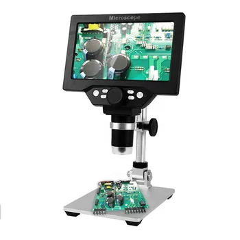 HD Digitalni Mikroskop 1-1200X E-Video 12MP 7-inčni HD LCD Zaslon Popravak Telefona Povećalo Rafting Štand Mikroskop