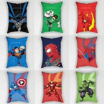 Iron Man Marvel spider-Man, Kapetan Amerika, Hulk Jednostavna kreativno crtić slika Odvojiva i prati Kratka plišani jastuk za struk