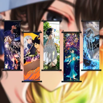 Ispis na platnu anime Djevojka Prilagođene Fotografiju, Zidno slikarstvo Viseći Svitak Kvalitetne plakati Uređenje doma Poklon Kolekcionarskih predmeta