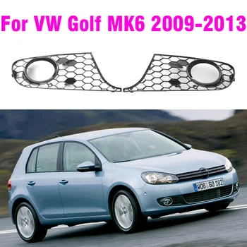 Izmijenjena Maska Svjetala za Maglu U Obliku Saća S Rupama Dizajn Rešetke ABS Zamjena Prednje Donje Rešetke Za VW Golf 6 VI 2009-2013