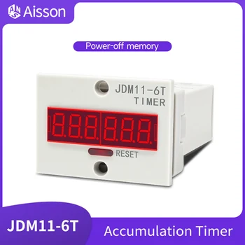 JDM11-6T E-LED 6-znamenkasti Digitalni Brojač vremena se Kumulativno Kumulativno Timer Memorija Nestanka struje AC220V DC24V